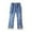 a-Khaki22753, variant on Girls Pants Kids Bow Decorated Denim Flared Pants Relaxed Fit Elastic Waisted Ruffled Design Trousers For Daily Wear Outdoor Leisure Activities Cute Bottoms