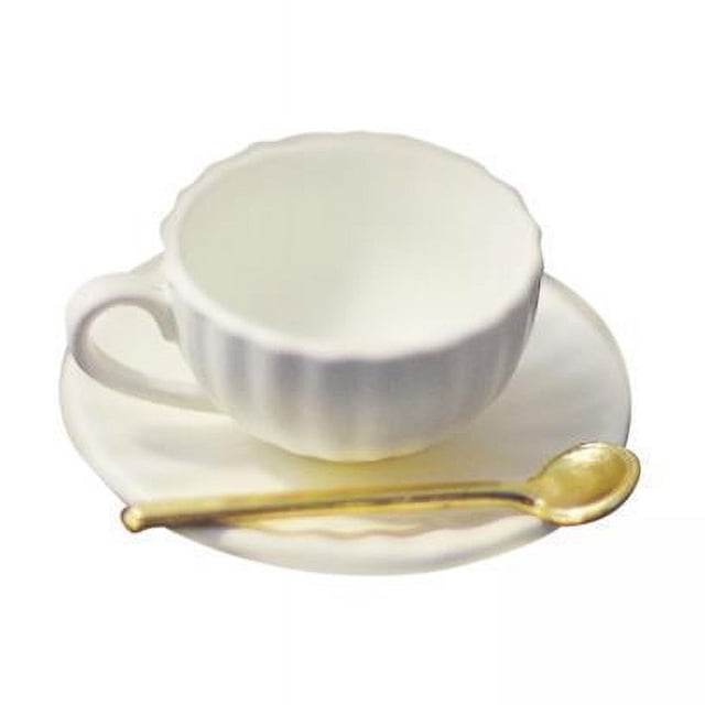Tazas en miniatura para casa de muñecas,Tazas de café en miniatura para casa de muñecas,plato,cuchara 1/6,Accesorios de escena de vida,muebles,miniaccesorios de cocina,Tazas de café de