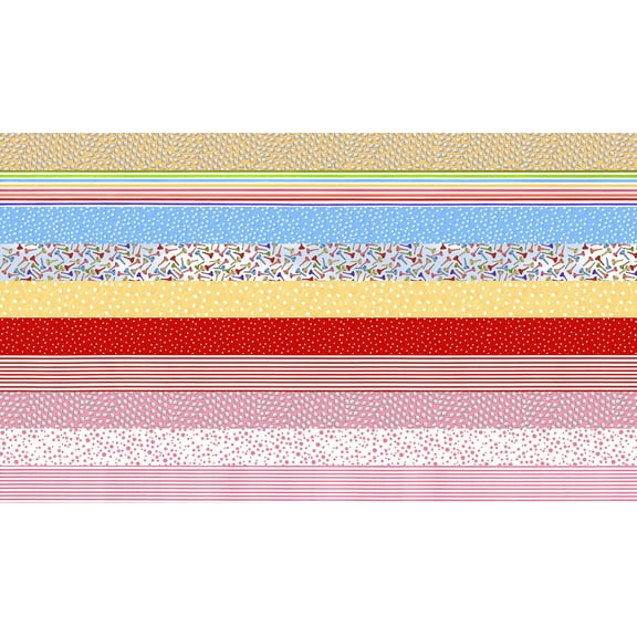 Medley You Golf Girl! Strip Fabric Panel