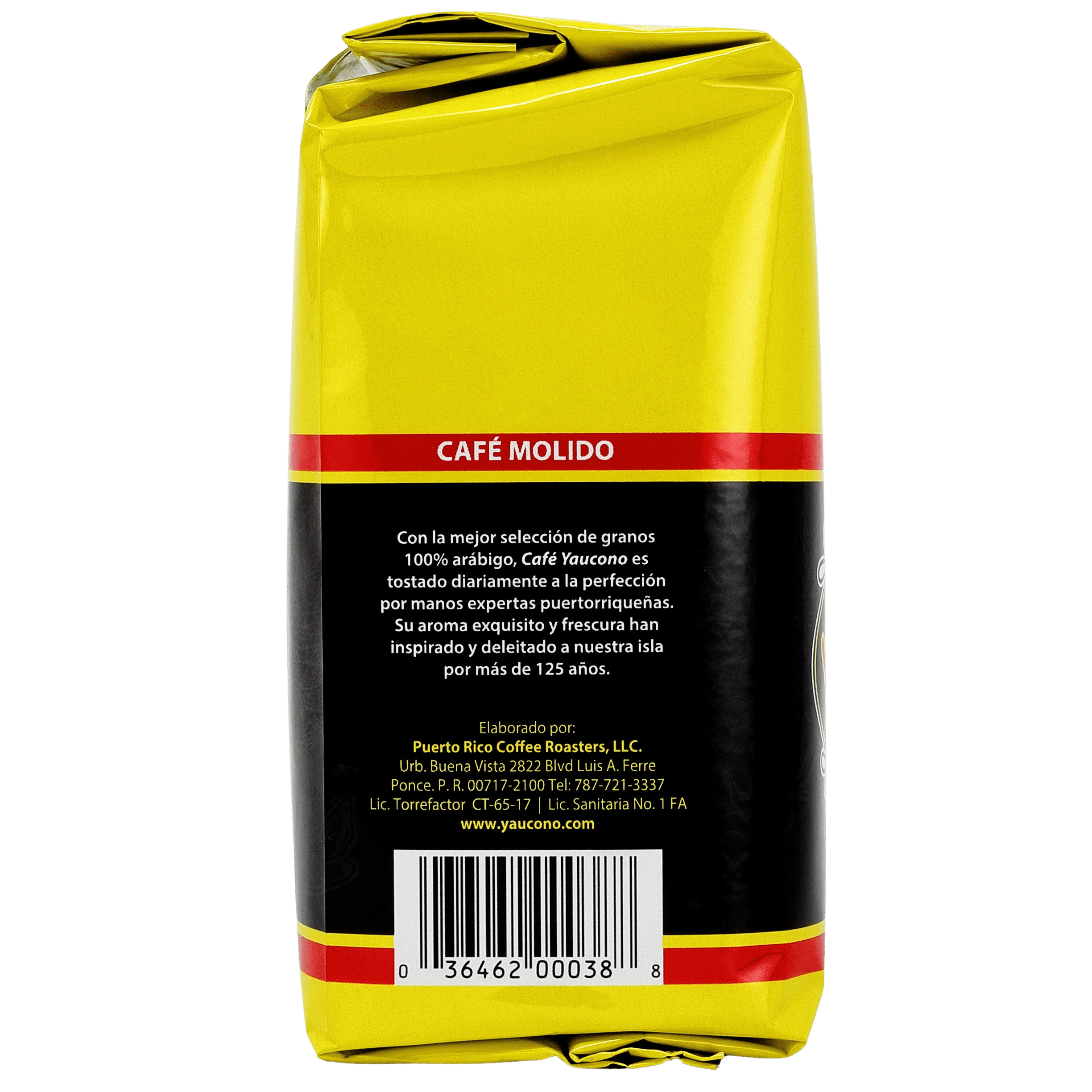Yaucono Ground Coffee Bagged, Medium Roast, 8 Ounce (Pack of 8)