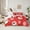 Red, variant on Manfei Cute Antarctic Penguin Twin Bedding Sets 7-Piece, Dreamy Winter Snowflake Bedding Comforter Set, Kawaii Animal Reversible Sheet Sets, Super Cozy Room Decor