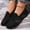 Black, variant on Plus Size Wide Width Shallow Cut Women's All Occasion Casual Shoes Comfortable Daily Wear Spring Summer Blue 6