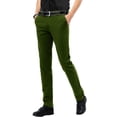 thumbnail image 5 of Matchstick Men's Cotton Slim Fit Stretch Casual Chino Pants for Work Jogger Training, 5 of 10