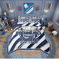 thumbnail image 1 of Erosebridal Ensemble de Literie Imprimé Football Taille Grand, Ensemble de Literie Gamer, Décor Sportif, Réversible, Super Confortable, 3 Pcs, 1 of 7