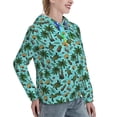 thumbnail image 6 of Salouo Pineapple Sea Turtle Pattern Hoodie Sweatshirts for Women, Autumn Pullover Hoodie Workout Sweat Women's Long Sleeve Preppy Sweatshirts-Medium, 6 of 7