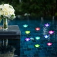 thumbnail image 6 of Visland LED Waterproof Floating Lotus Light, Pond Light, Battery Operated Lily Flower Light, Flower Night Lamp, Pool Garden Fish Tank Wedding Decor, 6 of 7
