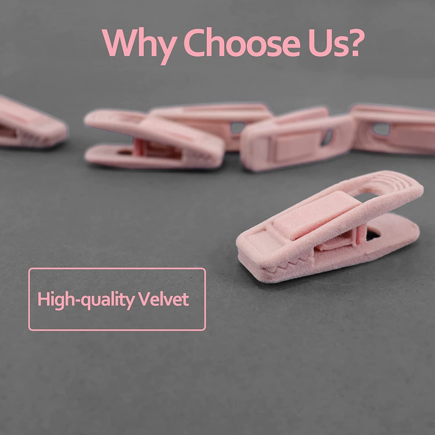Light Pink Velvet Hangers Strong Finger Clips Perfect for Suits Skirts Pants and Baby Clothes