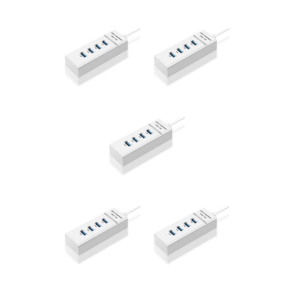 Concentrador USB 3.0 Bearachild Portátil 4 Puertos Transmisión Rápida Negro
