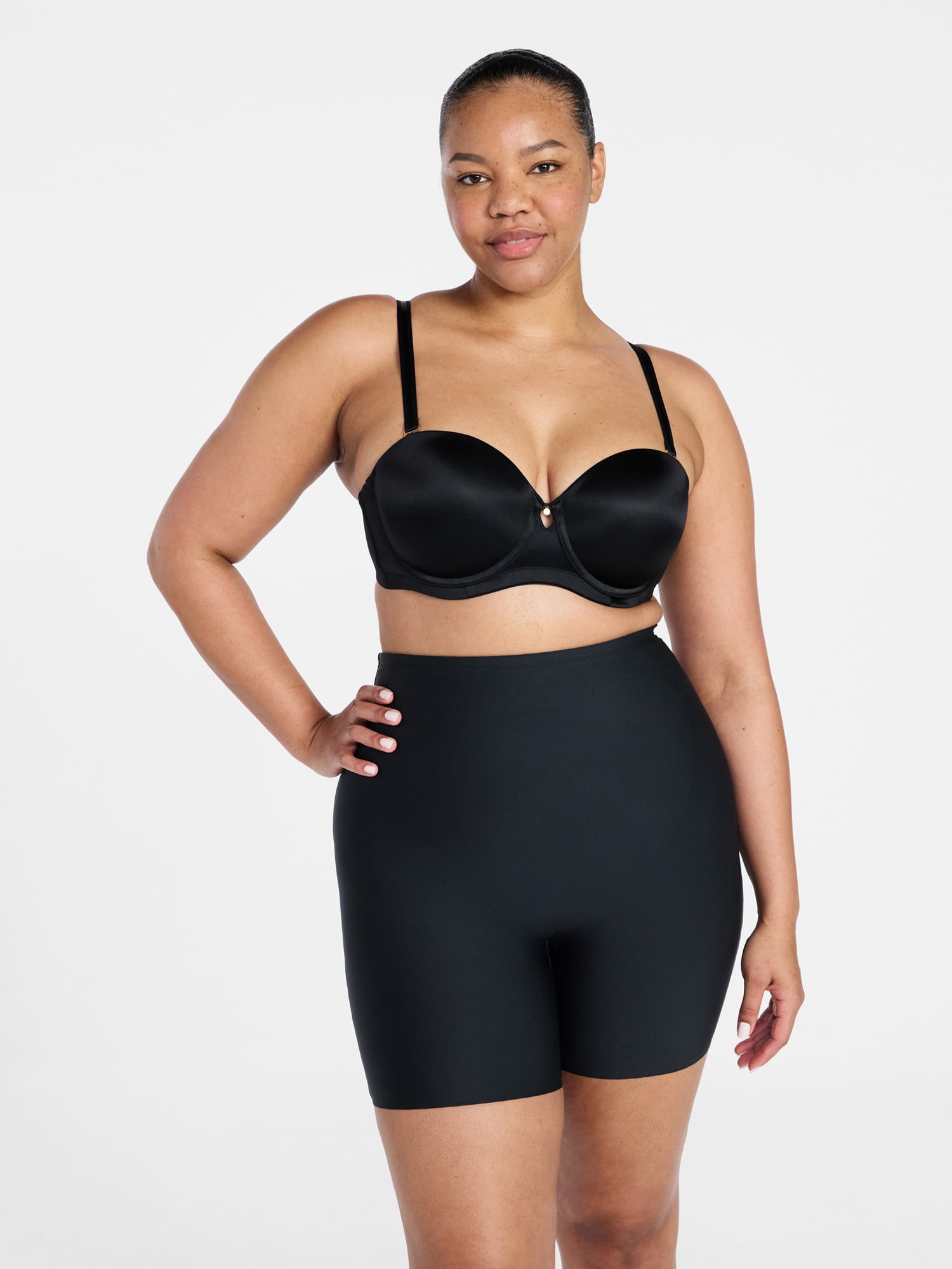 Joyspun Women's Seamless Butt Lift Padded Shaping Short, Sizes S-XXXL