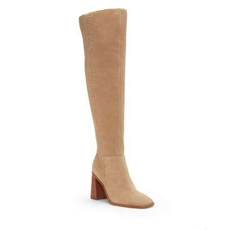 

Vince Camuto Englea Tortilla Nude Block Heel Pull On Squared Toe Tall Boot (Tortilla 8.5)