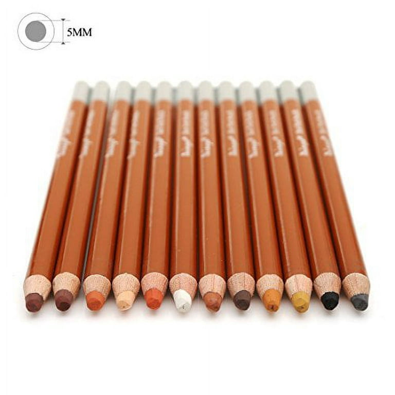 ofone Skin Tone Colored Pencils, 12 Colors Pastel Pencils Set for Adults Coloring Drawing portraits Sketching Shading, Skintone Charcoal Pencils for
