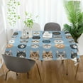 thumbnail image 3 of Yayeee Tablecloths 60" x 108" Rectangle Wrinkle Resistant Party Table Cover, Vibrant Cute Cat, 3 of 8