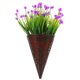 thumbnail image 1 of Cesta de flores colgantes artificiales, cesta colgante de flores artificiales para puerta delantera, decoración del hogar, 1 of 7