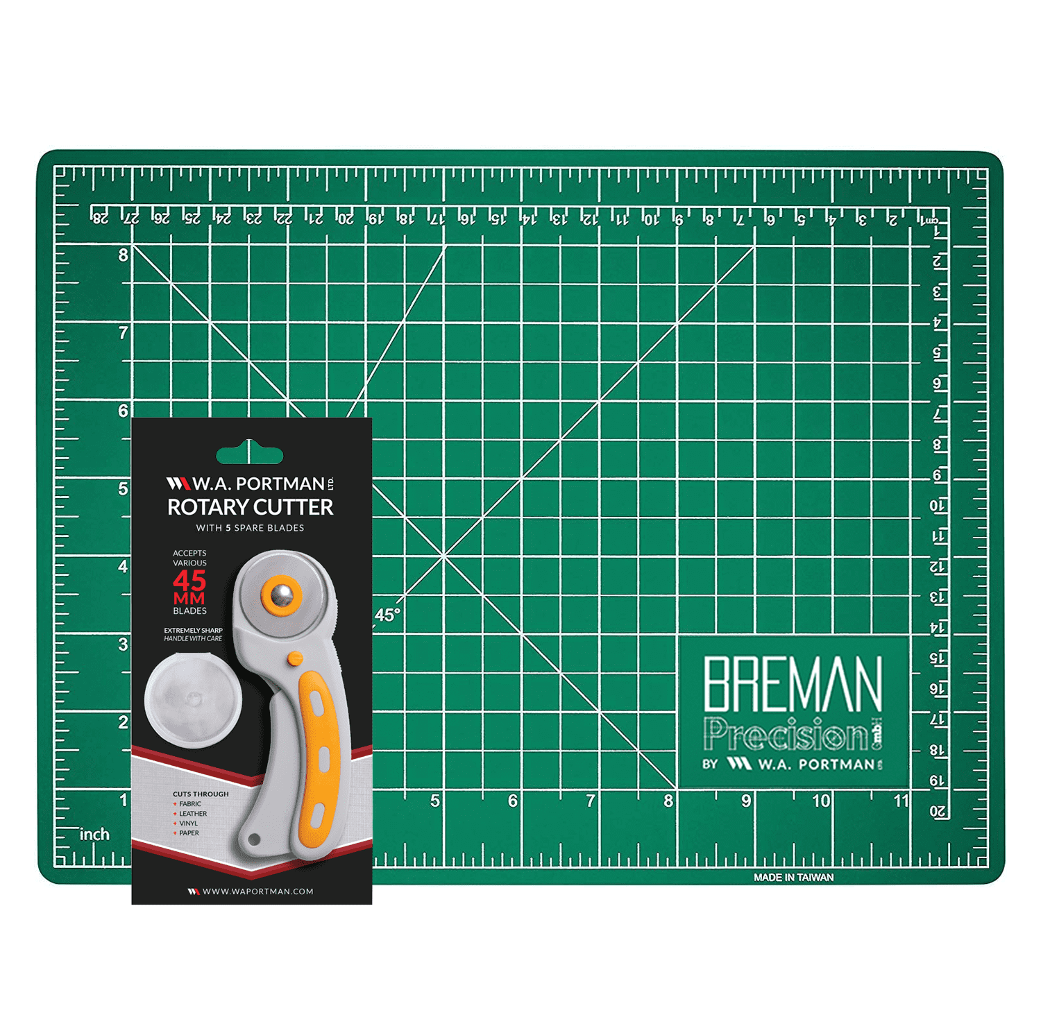 Property Help Mat Re-Heal Itself;Made of Durable 5-Ply Material .Rotary Mat Size: 45 x 30 cm .Brown/Black Headley Tools Durable Double-Sided Self Healing Cutting Mat A3