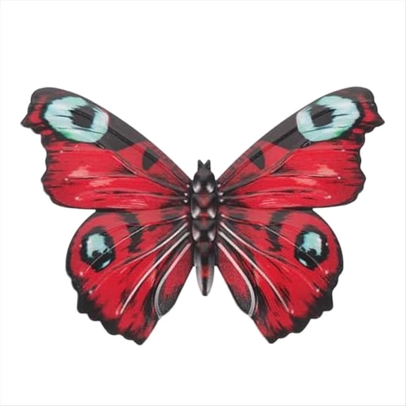 Outdoor Wall Decor Butterfly Decoration Metal Butterfly Wall Decor for Fence Metal Wall for Home Decorations Red