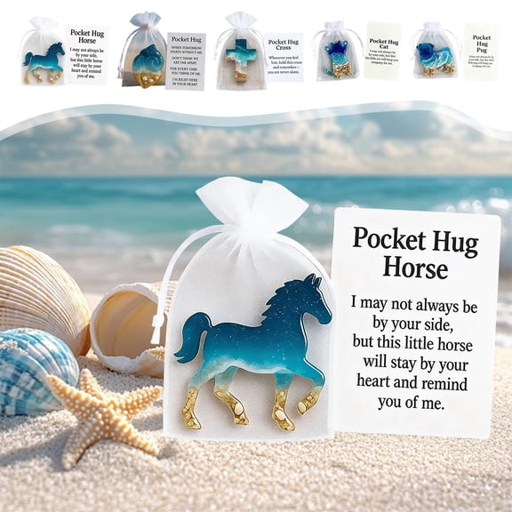Pocket Animal Pocket Card Gift with Greeting Card, Mini Keepsake Token for Birthday, Holiday, Appreciation and “Just Because” Notes