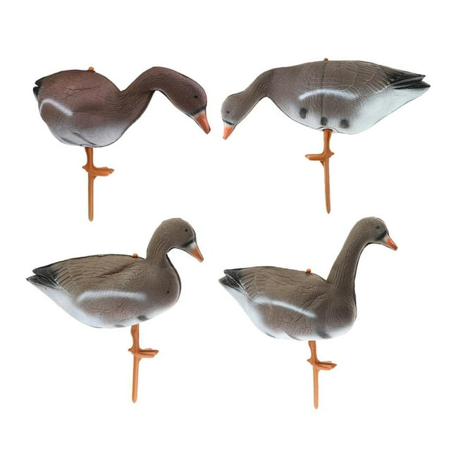 4Pcs Foaming Hunting Decoy 3D Heads Duck Target Garden