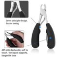 thumbnail image 4 of podiatrist toenail clippers, professional thick ingrown toe nail clippers for men seniors, pedicure clippers toenail cutters, super sharp curved b, 4 of 5