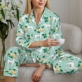 thumbnail image 6 of Gaeub Horse And Flower Women' Long-Sleeve Shirt and Full-Length Bottom Pajama Set Loungewear Soft Pjs Sleepwear Set-XX-Large, 6 of 7