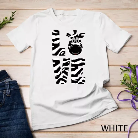 Kiraa Tee With Zebra Print Tshirt Cute Zebra Love Gift Unisex S-5Xl T-Shirt Birthday Gifts; For Men & Women