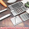 thumbnail image 6 of Clearance Under $10 Vegetable Cutter Stainless Portable Manual Vegetable Slicer Multi Purpose Vegetable Slicer For Potato Garlic Cheese Lemon In The Kitche, 6 of 8