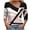 Pink, variant on DDAPJ pyju Fall Tops for Women Trendy Casual V Neck Long Sleeve Shirts Geometric Graphic Print T Shirt Ofertas Hoy Liquidación Green S