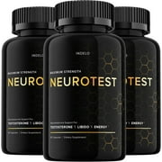 NeuroTest Pills Capsules, NeuroTest Dietary Supplement for Men, NeuroTest Daily for Peak Performance and Wellness, NeuroTest Reviews, Neuro Test Advanced Formula Pills 3 Pack - 180 Capsules