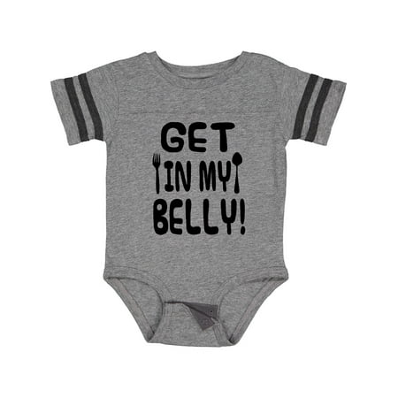 

Inktastic Get in My Belly! Gift Baby Boy or Baby Girl Bodysuit
