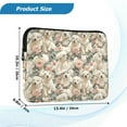 thumbnail image 3 of WOBOGO Pink Rose Golden Retriever Laptop Sleeve 15.7 inch Lightweight Zipper Design Soft Padded Protection Against Scratches and Impacts, 3 of 8