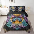 thumbnail image 2 of YST Boho Butterfly 7-Piece Comforter Set, Twin Size, Kawaii Wildlife Theme, 2 of 4
