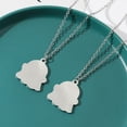 thumbnail image 5 of 2 collares con colgante de fantasma blanco y negro, encantador collar con dije de fantasma para mujeres, niñas, amistad, pareja, joyería conmemorativa, día de San Valentín, disfraz de Halloween, deco TUNC  Sencillez, 5 of 5