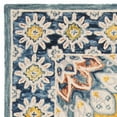 thumbnail image 5 of SAFAVIEH Blossom Trinity Floral Area Rug, Blue/Gold, 6' x 6' Square, 5 of 7