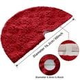 thumbnail image 3 of Sanmadrola Christmas Tree Skirt Red Plush Skirts Large Christmas Decorations Indoor Xmas Ornaments Holiday Decor for Home Party Holiday Decorations, 30in, 3 of 10
