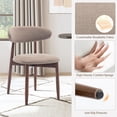 thumbnail image 5 of COLAMY NOYA Mid-Century Wooden Dining Chair Set of 4,Upholestered Kitchen Dining Chairs with Padded Seat, Modern Side Dining Chair for Dining Room & Kitchen,Camel, 5 of 11