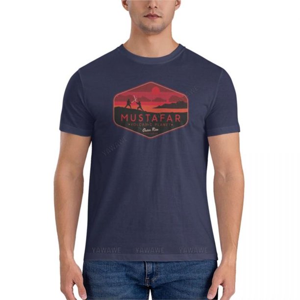 Camiseta clásica Mustafar para hombre camisetas de algodón para hombre camisetas de manga corta