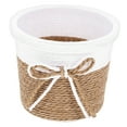thumbnail image 5 of PENIKOKO 4-Pack Round Paper Rope Woven Flower for Small Indoor Plants Rustic Decorative Pots, 5 of 8
