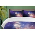 thumbnail image 4 of Ambesonne Space Duvet Cover Sets, Stars in Supernova Sky, 2-King, Dark Blue Purple, 4 of 7