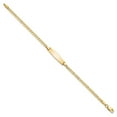 thumbnail image 2 of Auriga Fine Jewelry 14K Yellow Gold Soft Curb Id Bracelet 6 inch for Women, 2 of 6