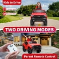 thumbnail image 4 of Bopilon 12V Electric Car for Kids,Licensed Chevy Silverado Truck Kids Ride On Car with Remote Control Battery Powered Electric Vehicle Toy Car, 4-Wheeler Suspension, Music& Lights, 3 Speeds(Red), 4 of 7