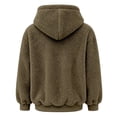 thumbnail image 6 of laqbezok Fleece Pet Hoodie Carrier, Women's Sweatshirt With Cat Dog Pouch, Cozy Hoodie With Pet Pouch & Large Pocket for Puppy Kitten Dogs Holder, Army Green L, 6 of 8
