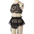 thumbnail image 2 of Traje de ropa interior sexy Traje de falda sexy con encanto tipo dividido de fibra elástica suave, S Inevent XX000144-01, 2 of 7