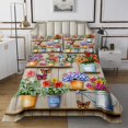 thumbnail image 1 of Erosebridal Spring Graden Coverlet Set King,Butterfly Bedding Set,Floral Flower Room Decoration,Breathable,3pcs, 1 of 5