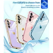 LeYi for Samsung Galaxy A54 5G Case with Tempered Glass Screen Protector 2 Pack, Blue