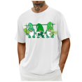thumbnail image 6 of lcziwo Mens St Patricks Day T Shirts Funny and Cute Gnome Graphic Tees 2025 Spring Summer Casual Crew Neck Short Sleeve Blouses,White,L, 6 of 6