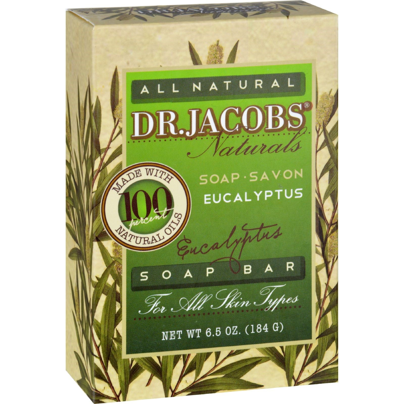 Dr. Jacobs Dr. Jacobs Eucalyptus Castile Bar Soap 6.5 Ounces Bar Soap