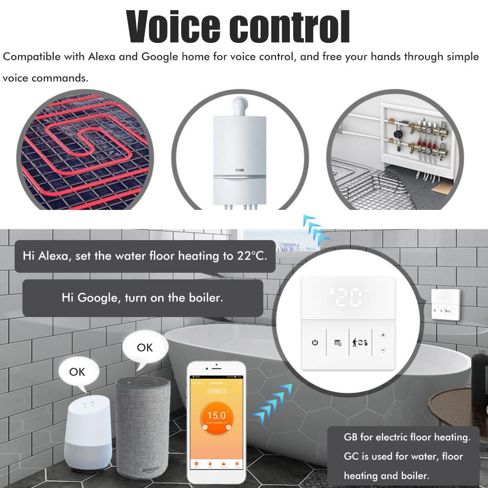 Remotely Controlled WiFi Smart Room WiFi Smart RoomTemperature Temperature  Thermostat Wall Mounted Underfloor Heating Regulator Thermostat | Walmart  Canada