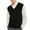 Black, variant on Fusipu Sleeveless Loose Warm Sweater Vest Men Solid Color V-neck Pullover Waistcoat for Daily Wear