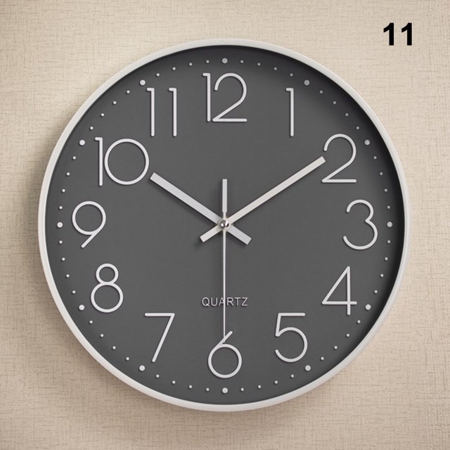 CAROOTU Quartz Wall Clock Plastic Fashion Design Clocks For Home Decor Living Room