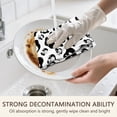 thumbnail image 5 of 2 Pcs Funny Kitchen Towels,Black White Cow Pattern Microfiber Dish Towels,Kitchen Tea Towels,Kitchen Towel Set (18" X 26"), 5 of 7