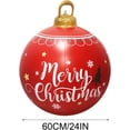 thumbnail image 3 of Venta de bolas inflables de Navidad, 60 cm, grandes, para exteriores, de PVC, para Navidad, inflables gigantes, reutilizables, muñecos de nieve de Papá Noel, para decoración de jardín y patio de Navid, 3 of 5
